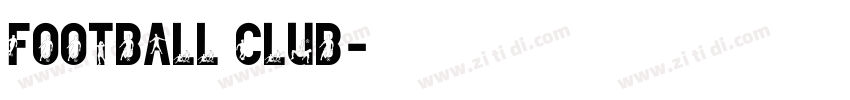 FOOTBALL CLUB字体转换